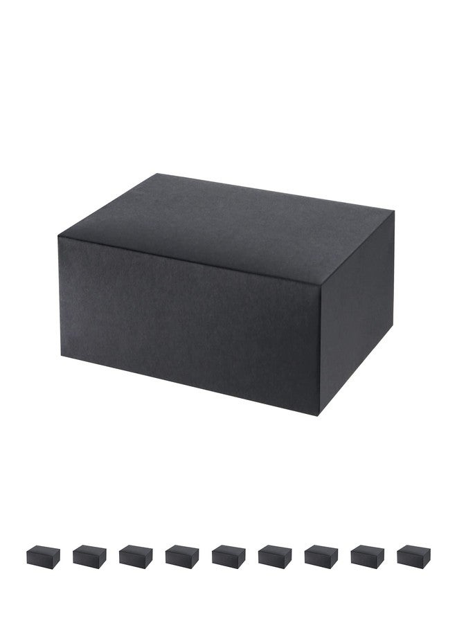 JINMING 10 Gift Boxes 7.5x5.5x2.5 Inches, Matte Black Gift Boxes Bulks for Mother's Day, Father's Day, Party, Birthday, Groomsmen Proposal Boxes for Light Gifts - Image 1